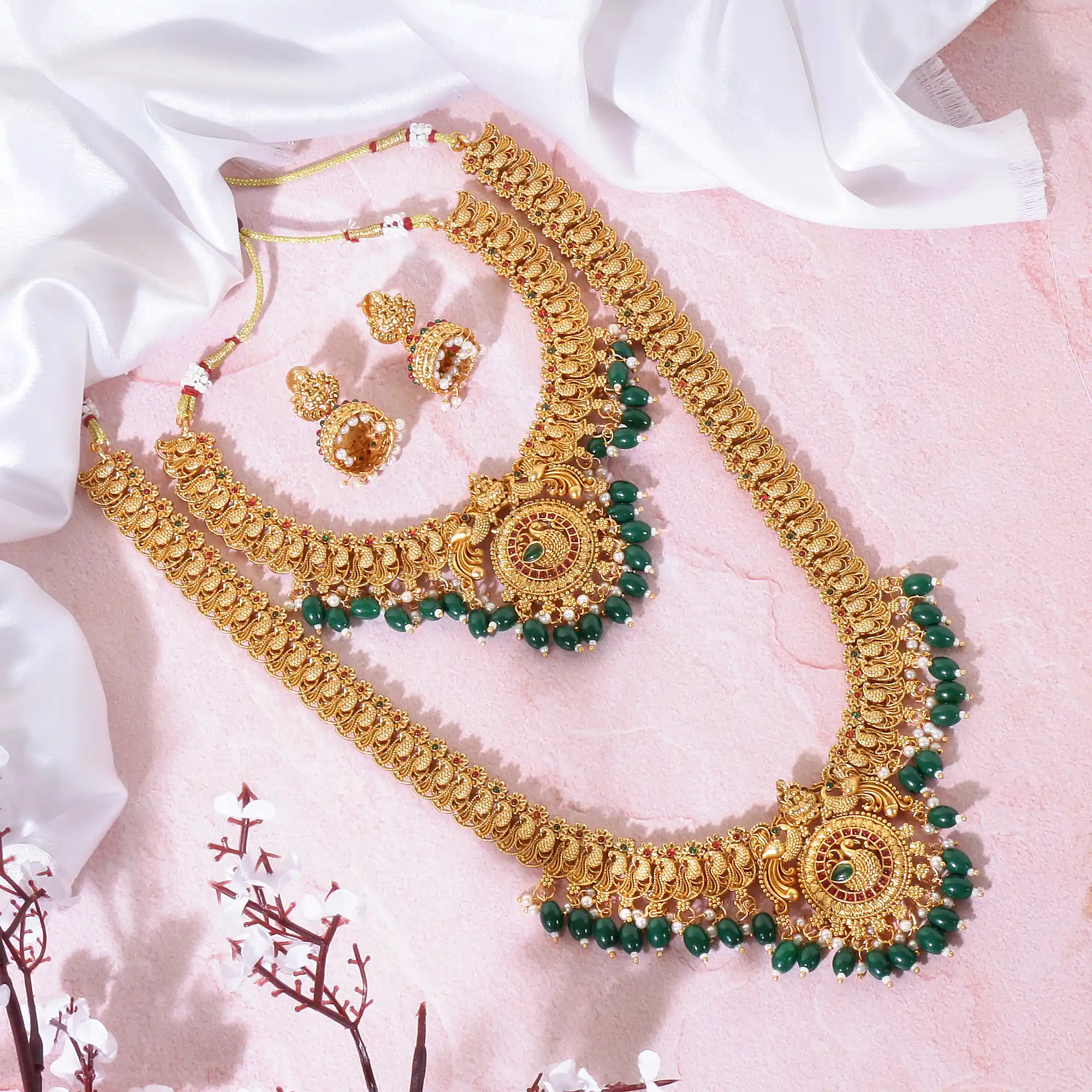 Allure Fancy Jewellery Sets Tempal Jewellery Set.png